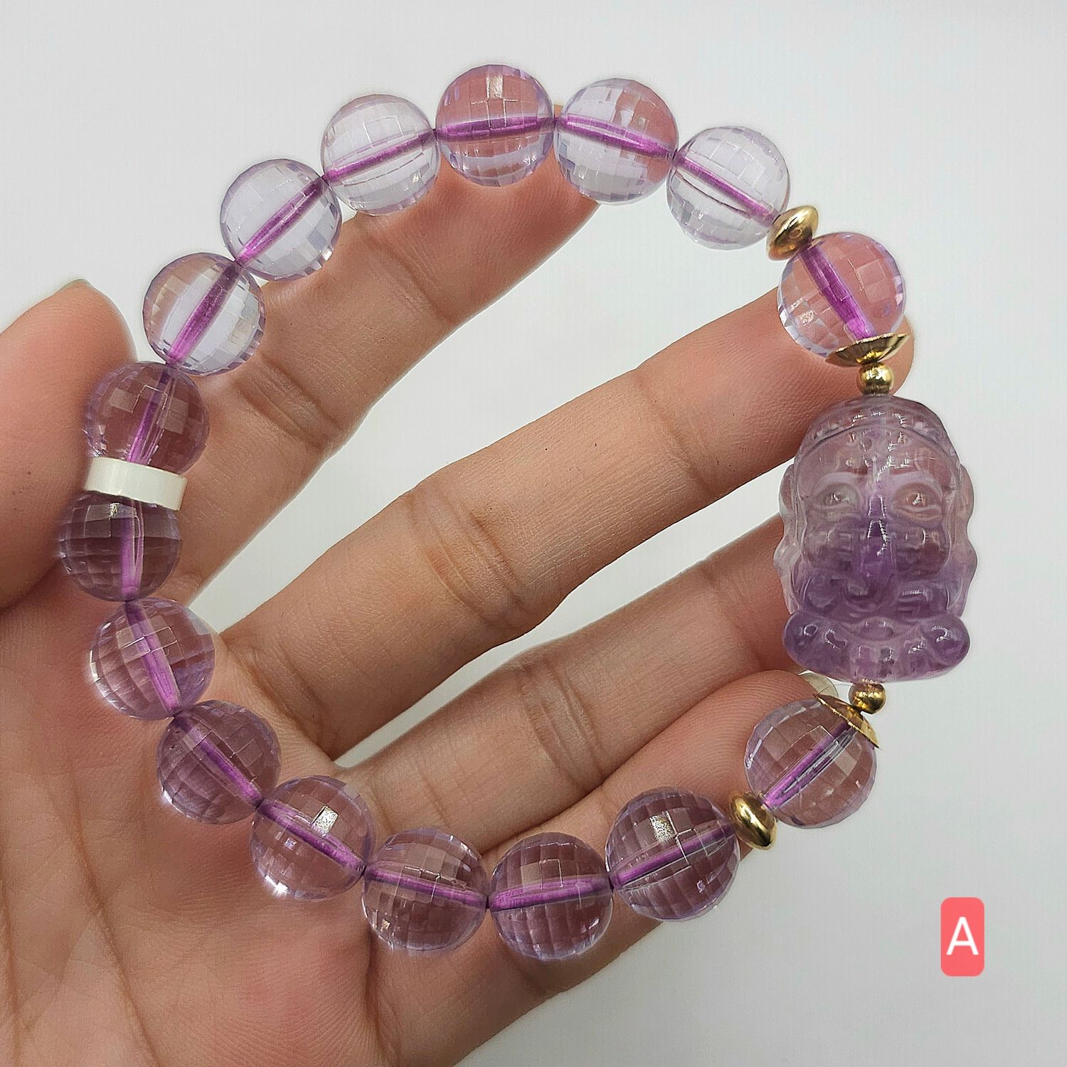 Natural Amethyst with Ganesha