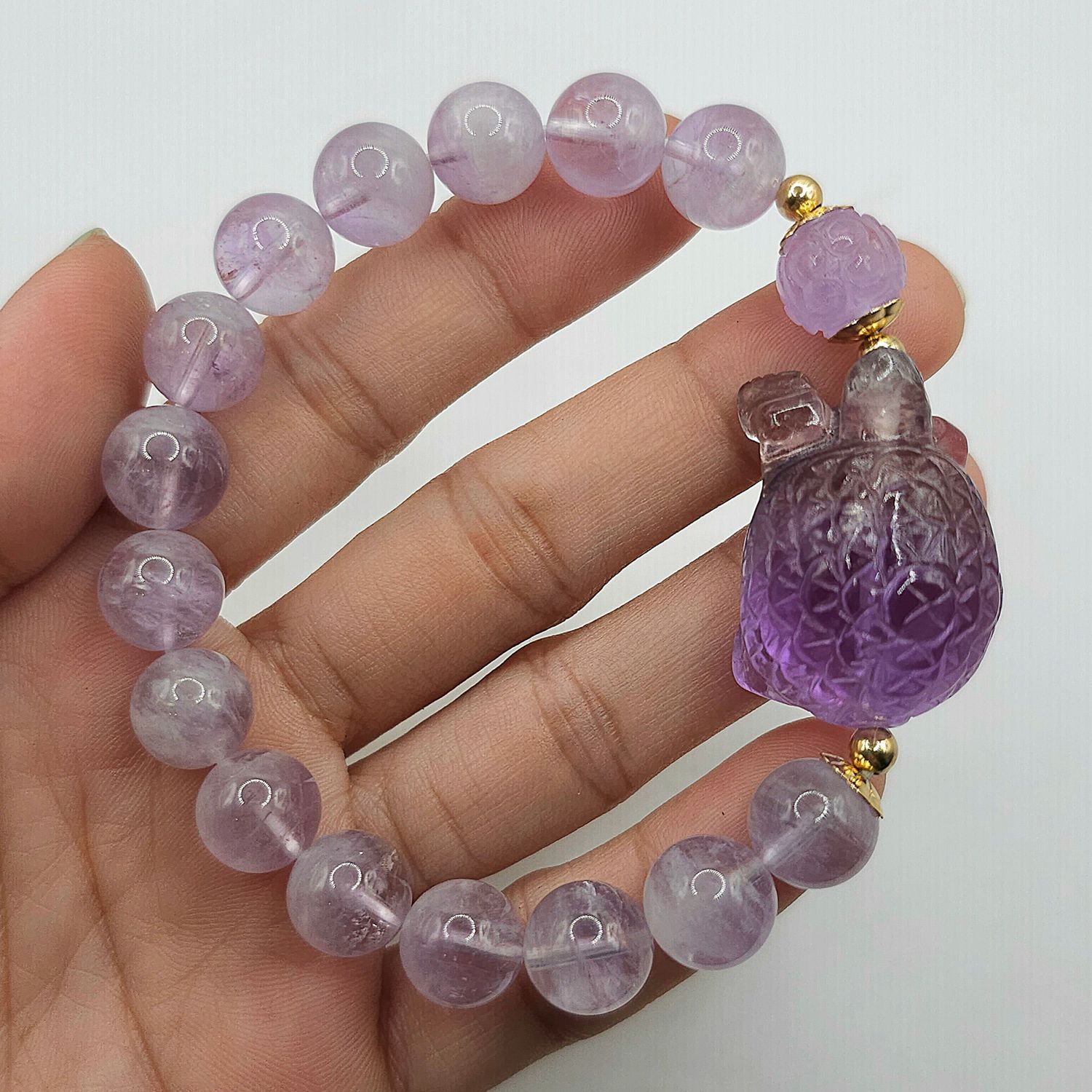 Natural Hair Rabbit x Tortoise Amethyst