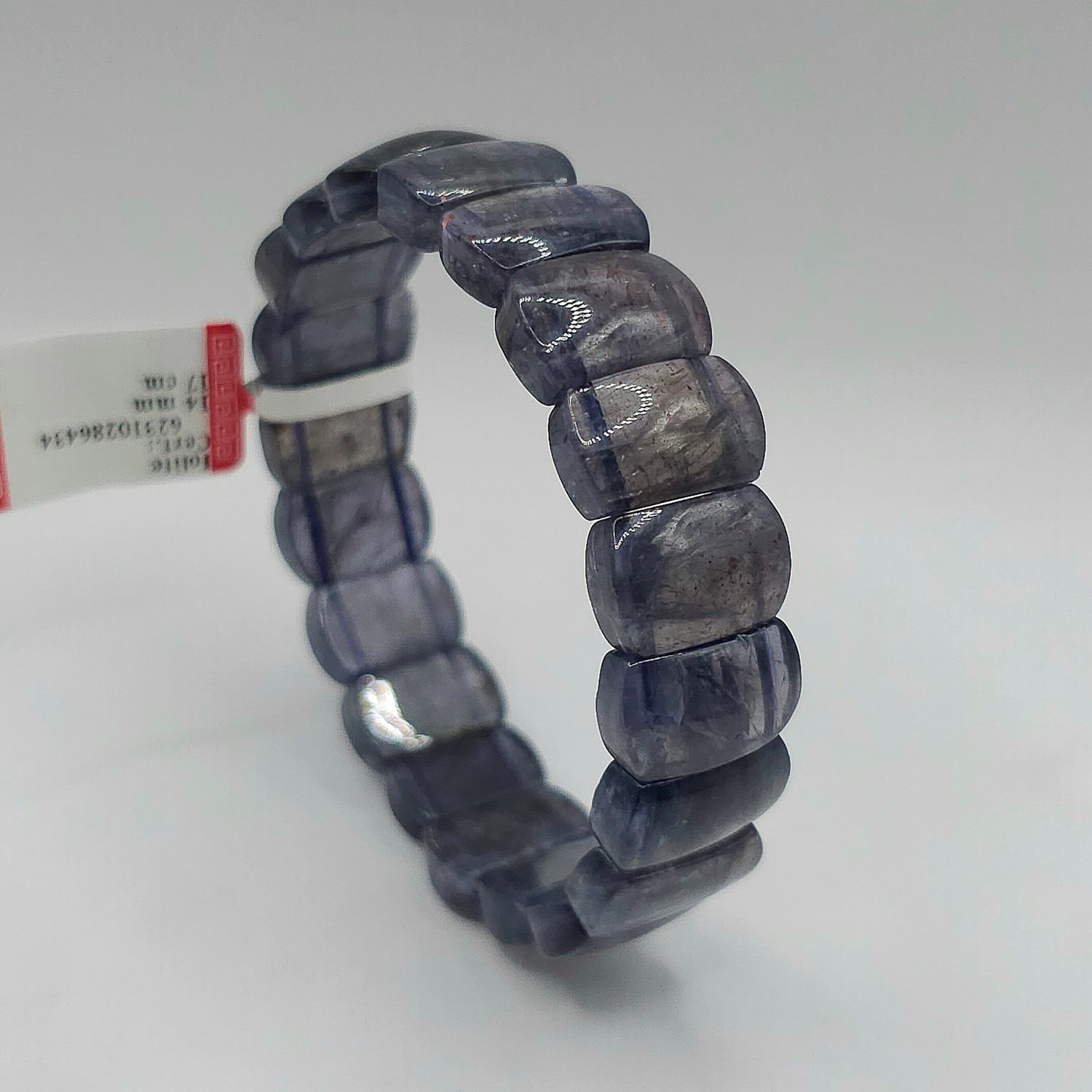 Natural Iolite Soft Bangle