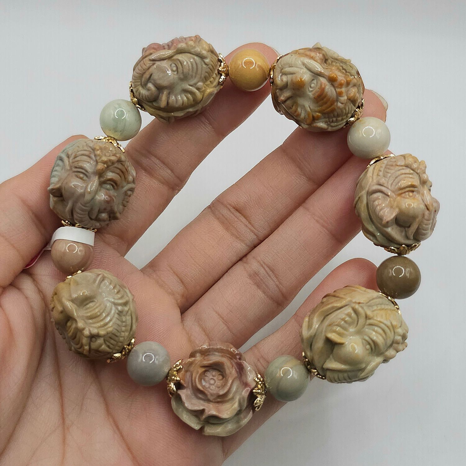 Natural Alashan Agate Elephant