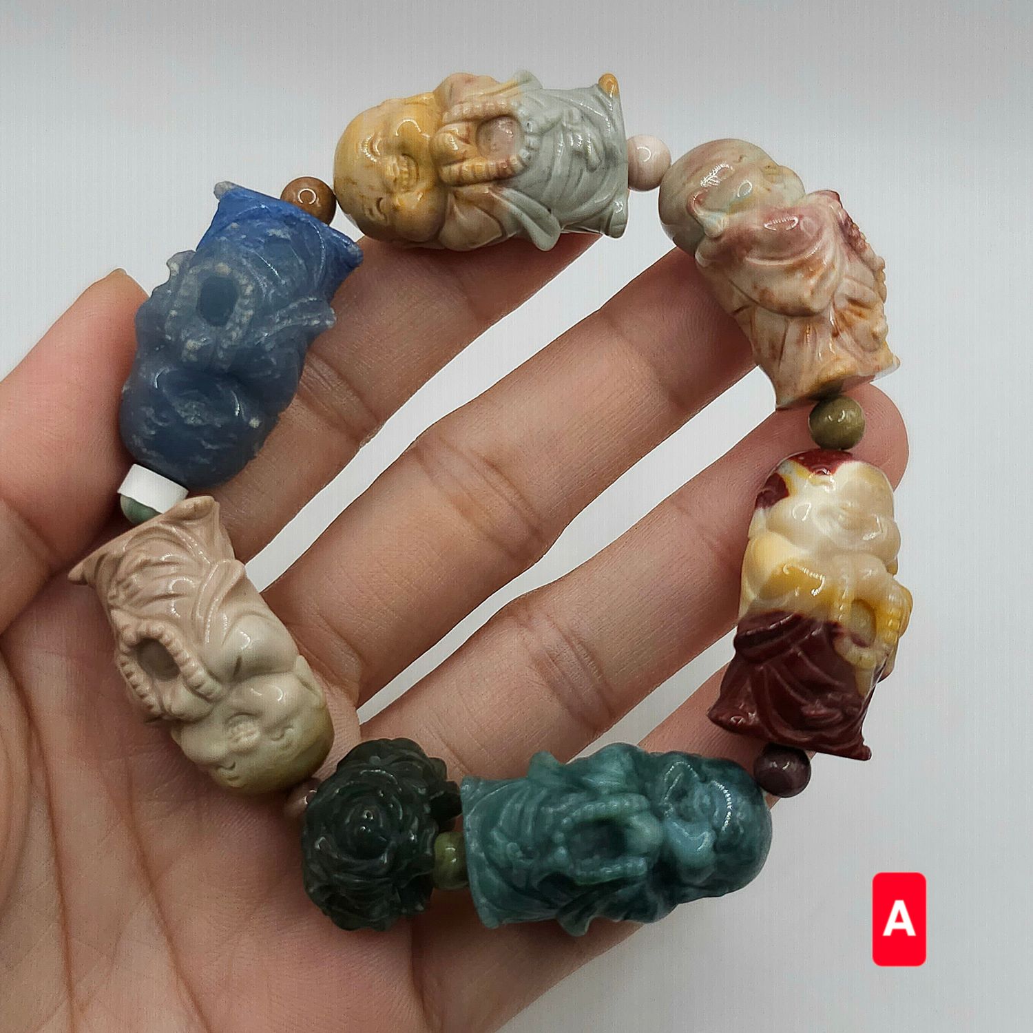 Natural Alashan Agate Buddha