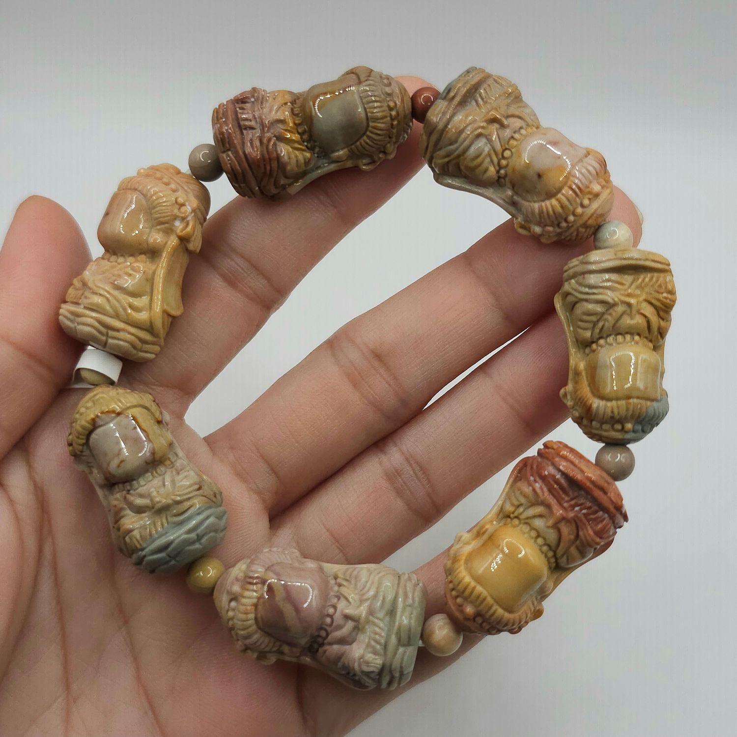 Natural Alashan Agate Guanyin No Face