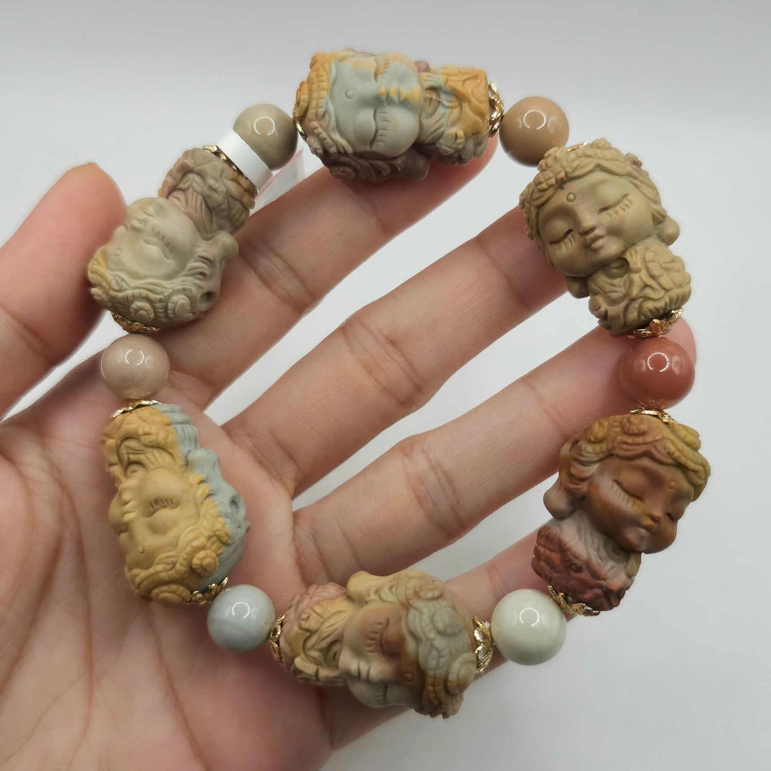 Natural Alashan Agate Guanyin