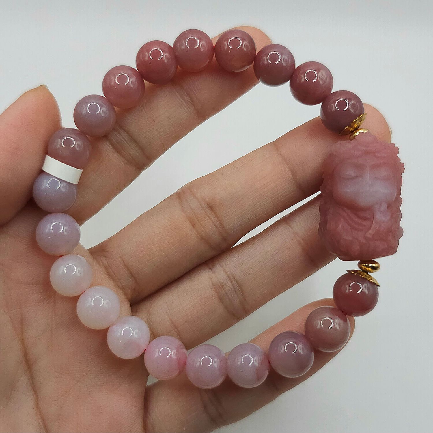 Natural Yan Yuan Agate with Guanyin