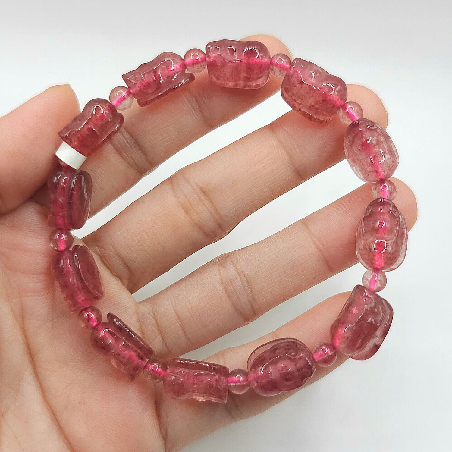 Natural Strawberry Quartz Pixiu