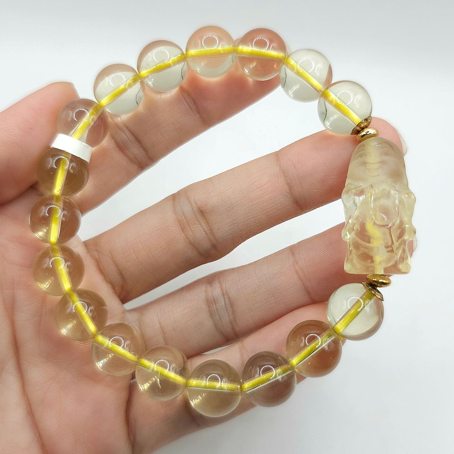 Natural Citrine with Buddha