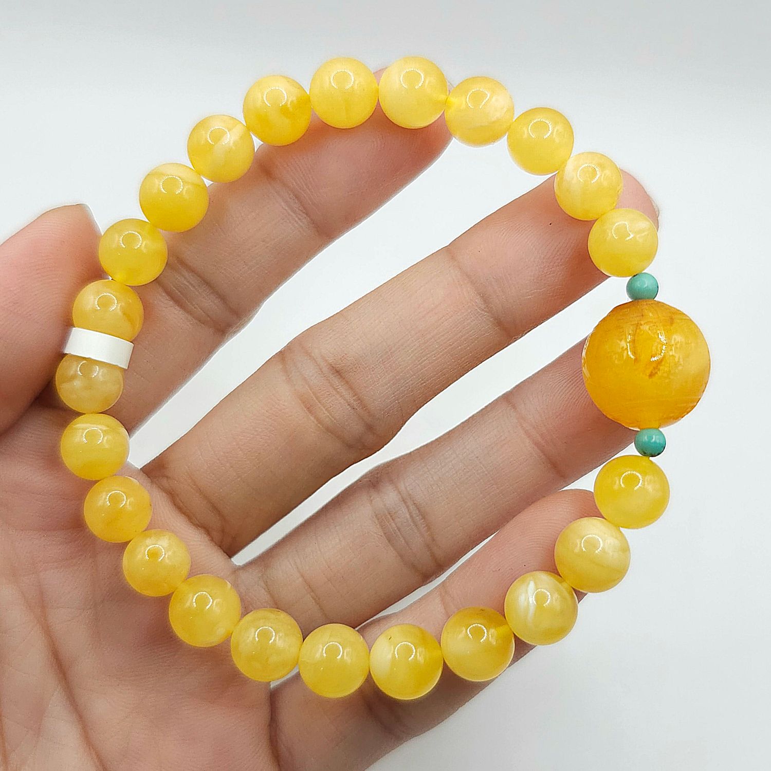 Natural Beeswax Amber with Lucky Turn