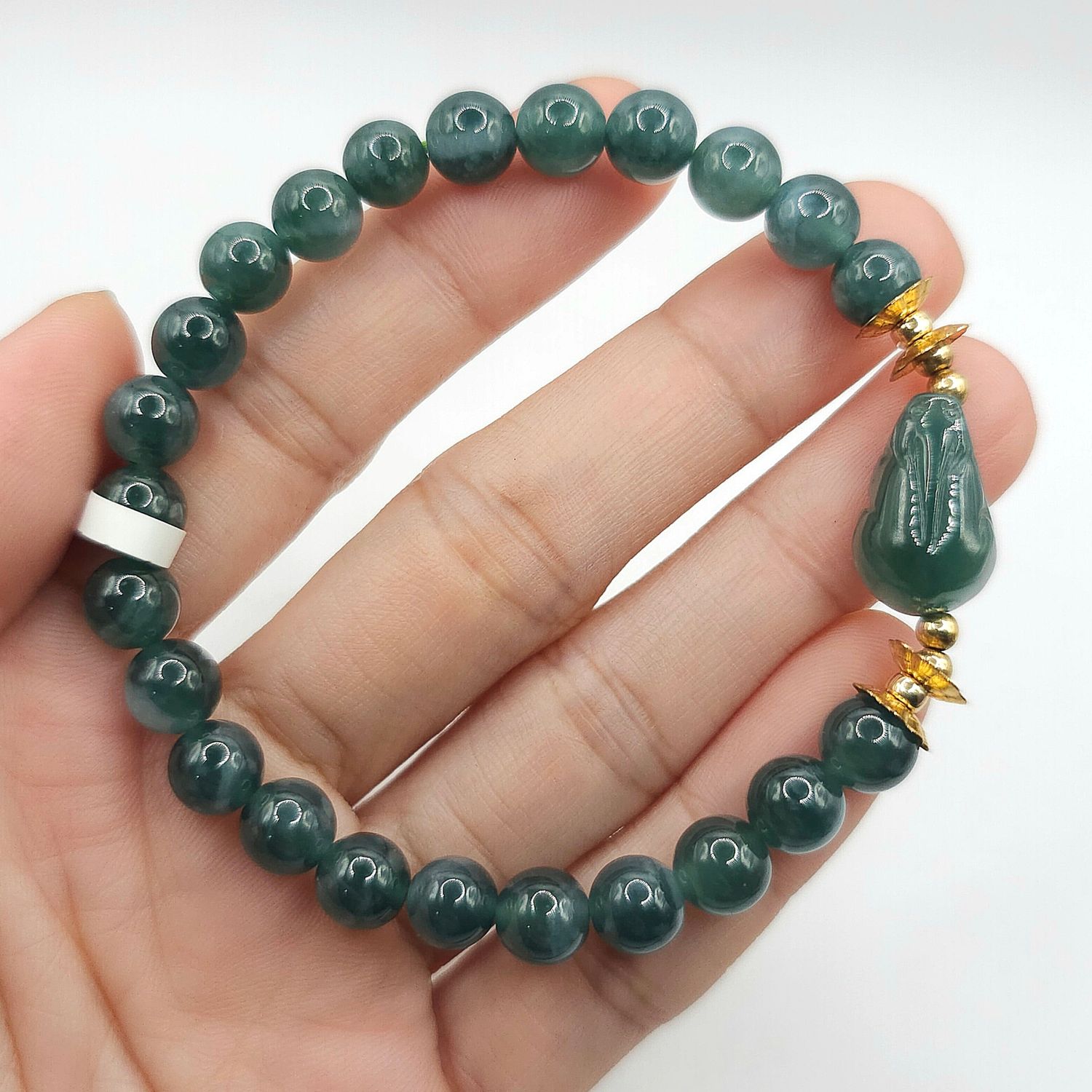 Natural Blue Water Jade with Pixiu