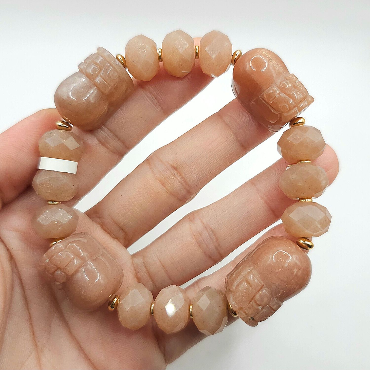 Natural Sunstone with Pixiu