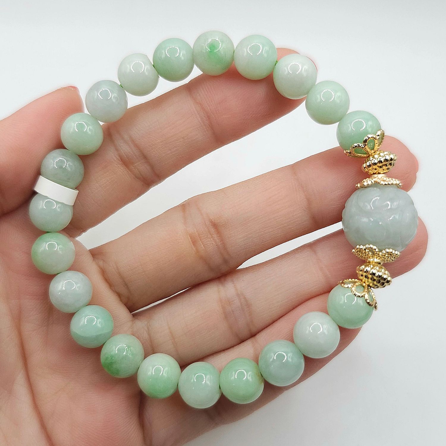 Natural Burma Jade with Lucky Turn
