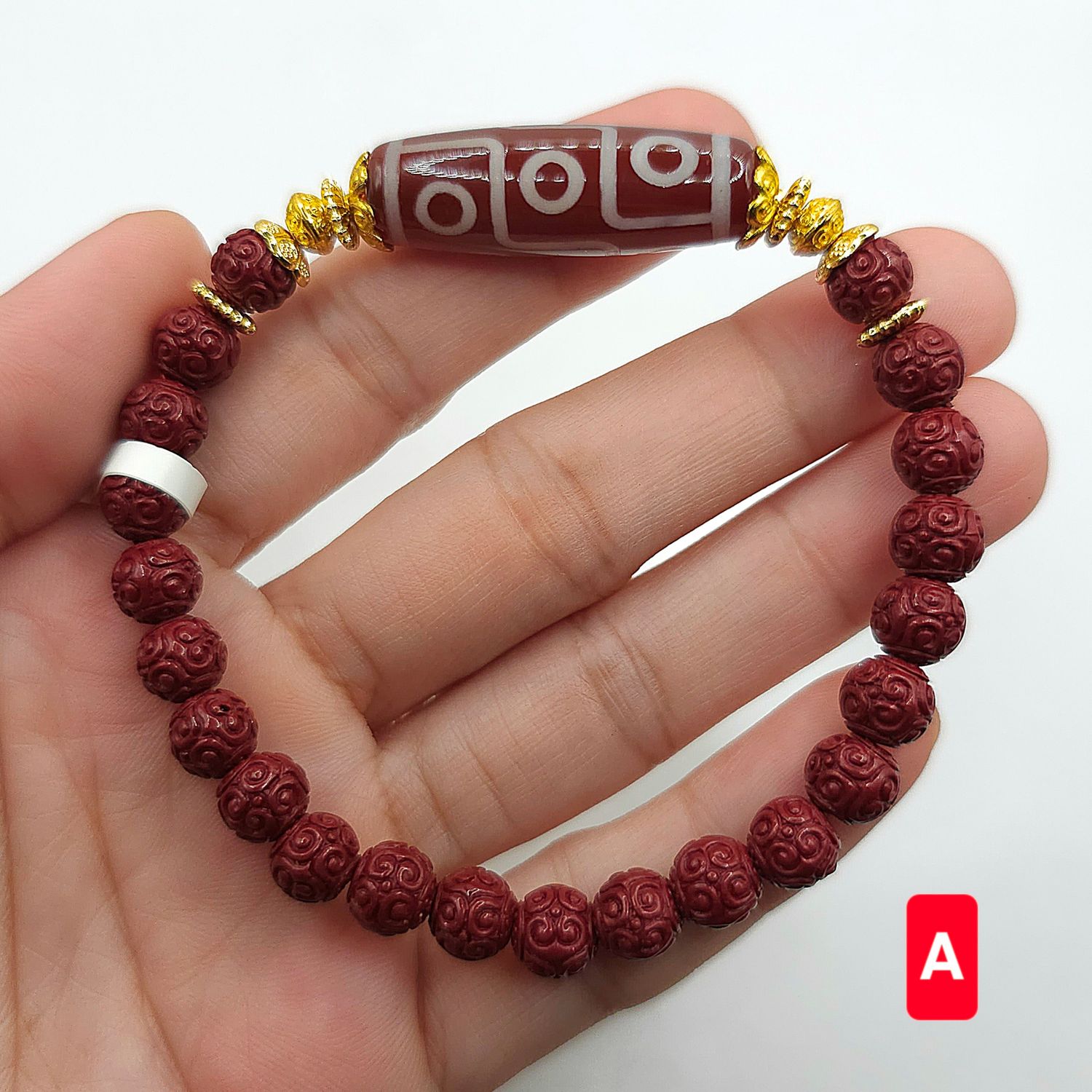 Natural Lucky Turn Cinnabar x Agate