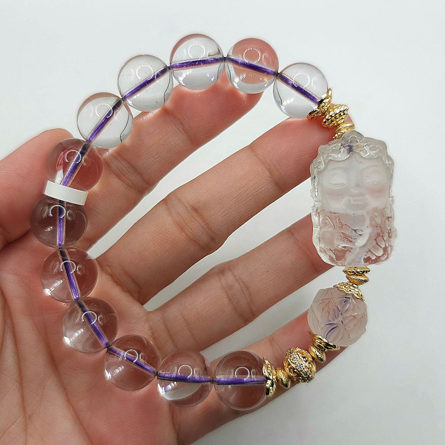 Natural Amethyst x Guanyin Clear Quartz