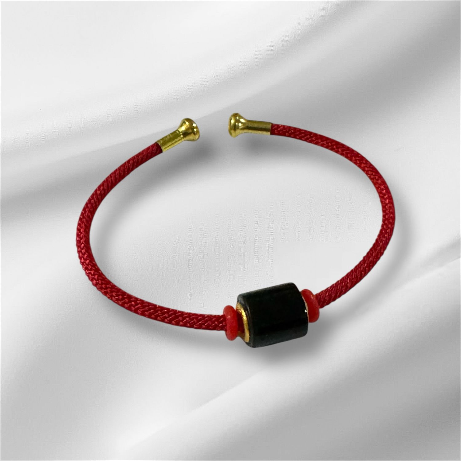 Natural Hetian Jade - 24 Karat Gold Inlaid