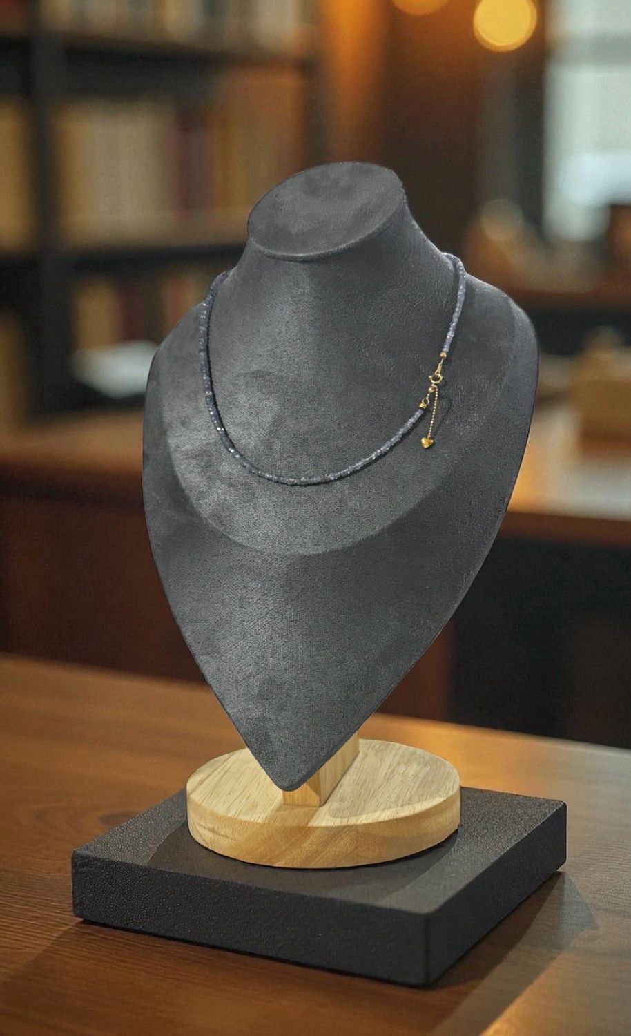 Natural Tanzanite Necklace - 18K