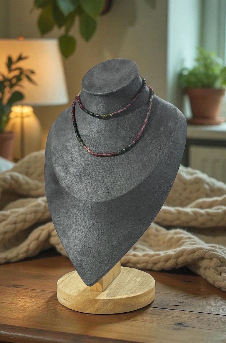 Natural Lucky Turn Candy Tourmaline 2 in 1 - 18K