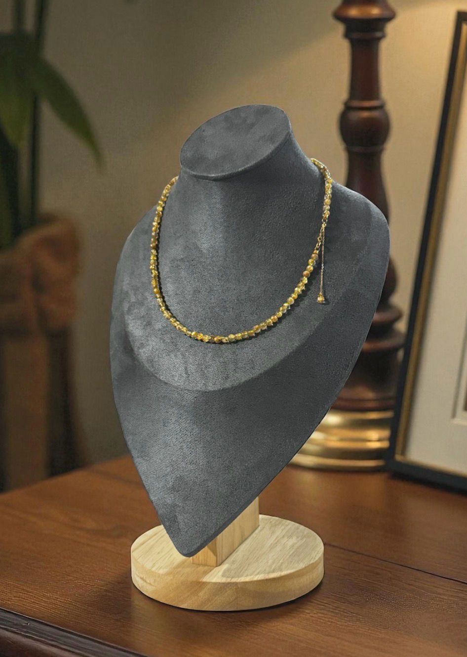 Natural Golden Ruti Necklace 18K