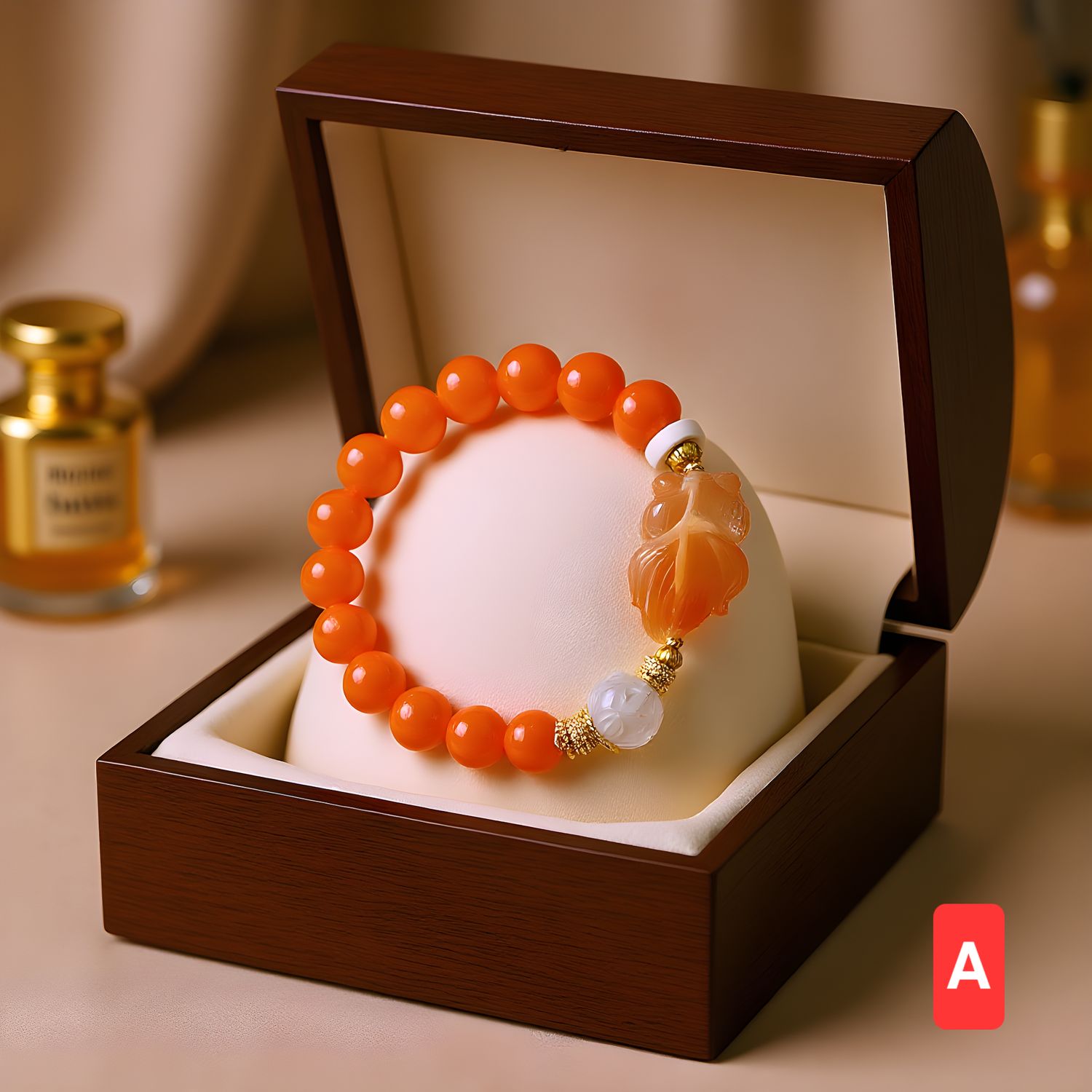 Natural Chalcedony x Fish Hair Rabbit