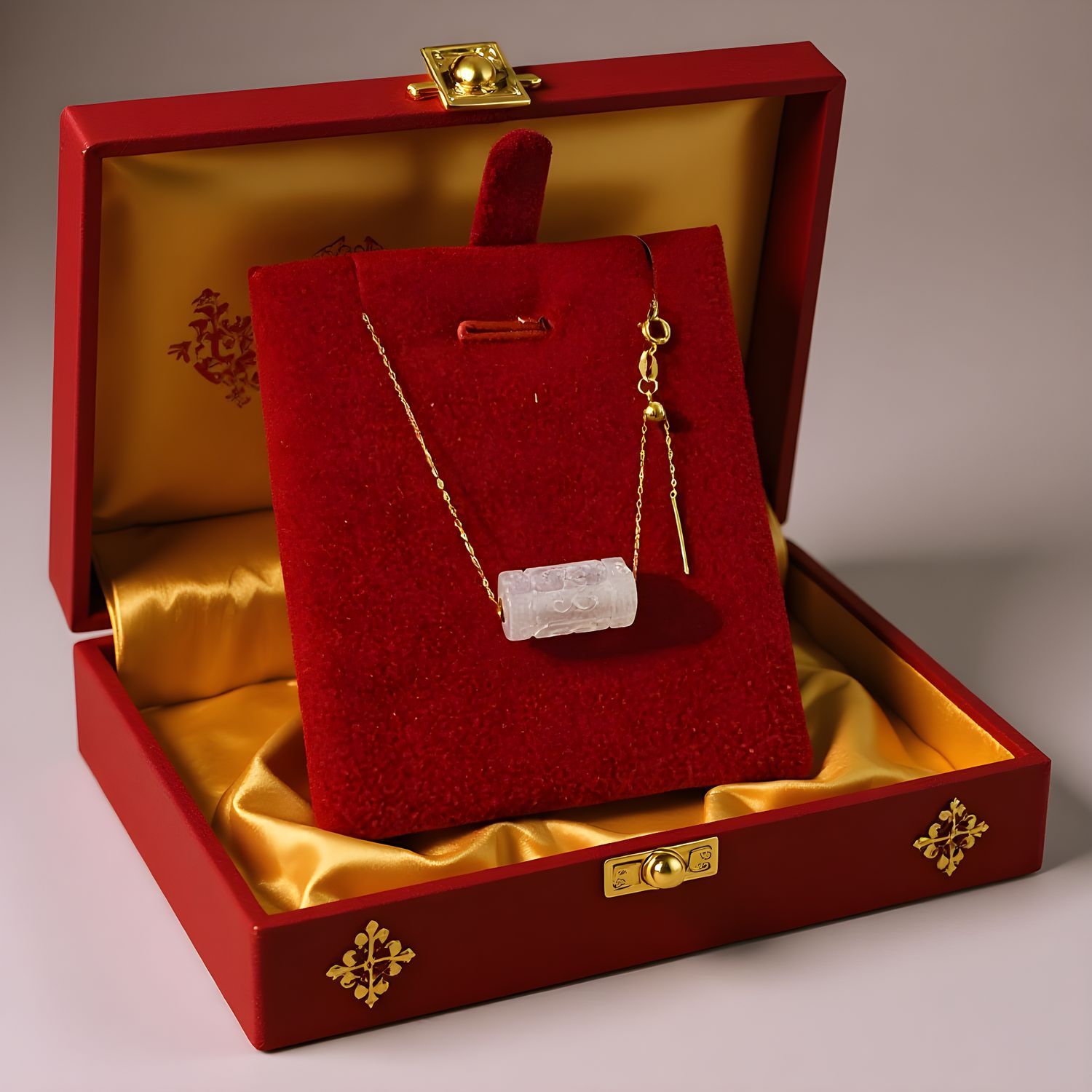 Natural Blue Moonstone Lucky Turn Necklace - 18K