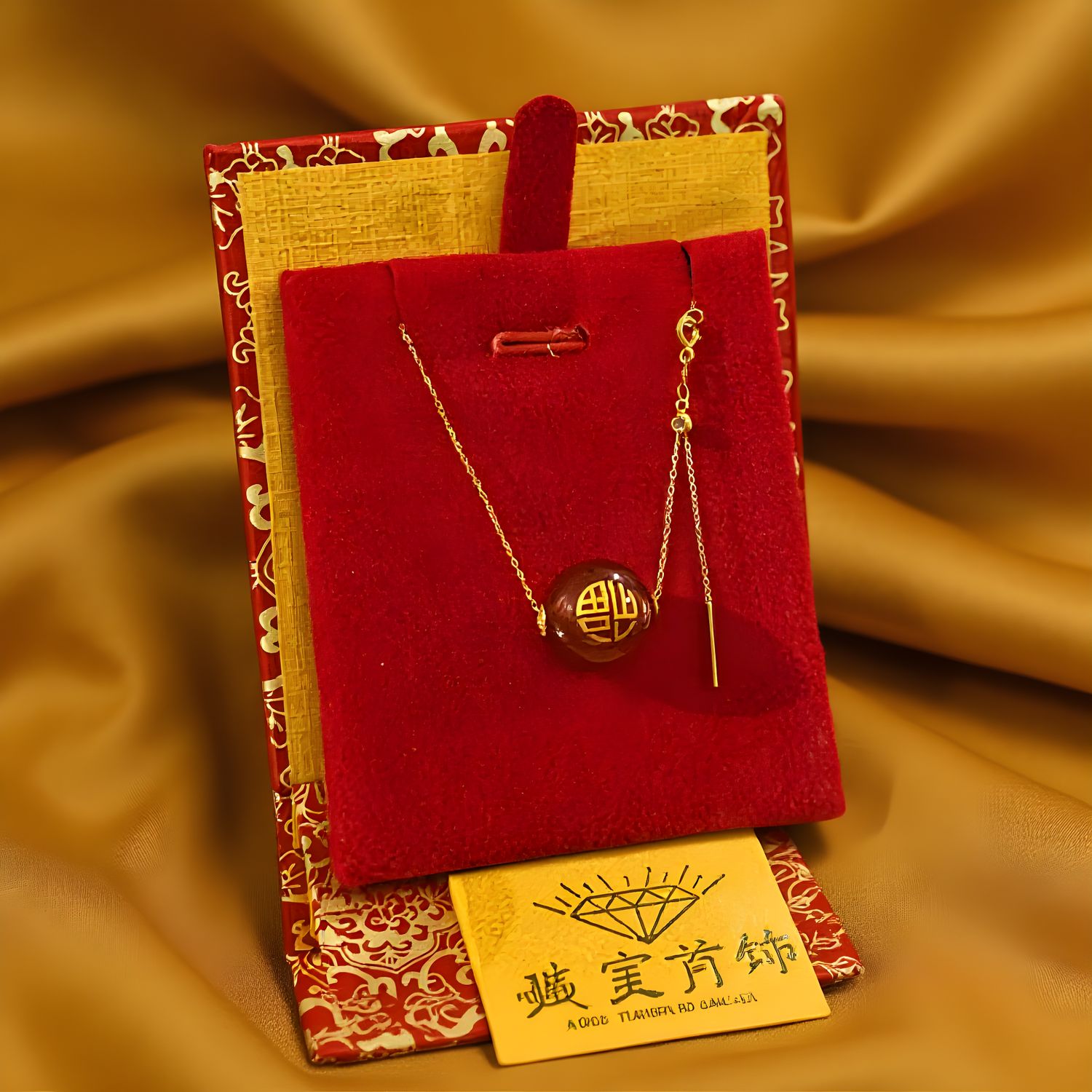 Natural Carnelian Necklace - 18K