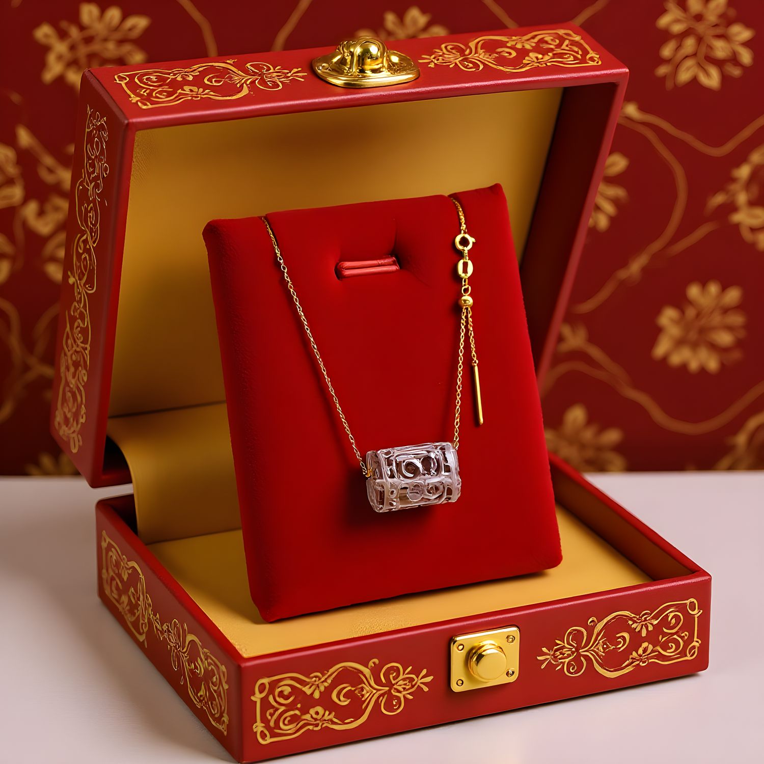 Natural Ametrine Lucky Turn Necklace - 18K