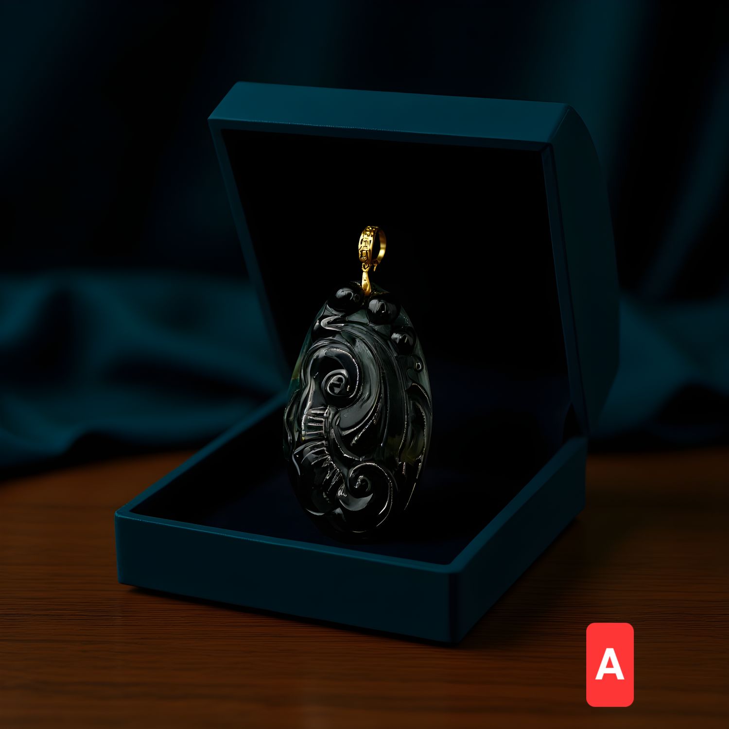 Natural Tourmaline Ruyi Pendant Collection 18K