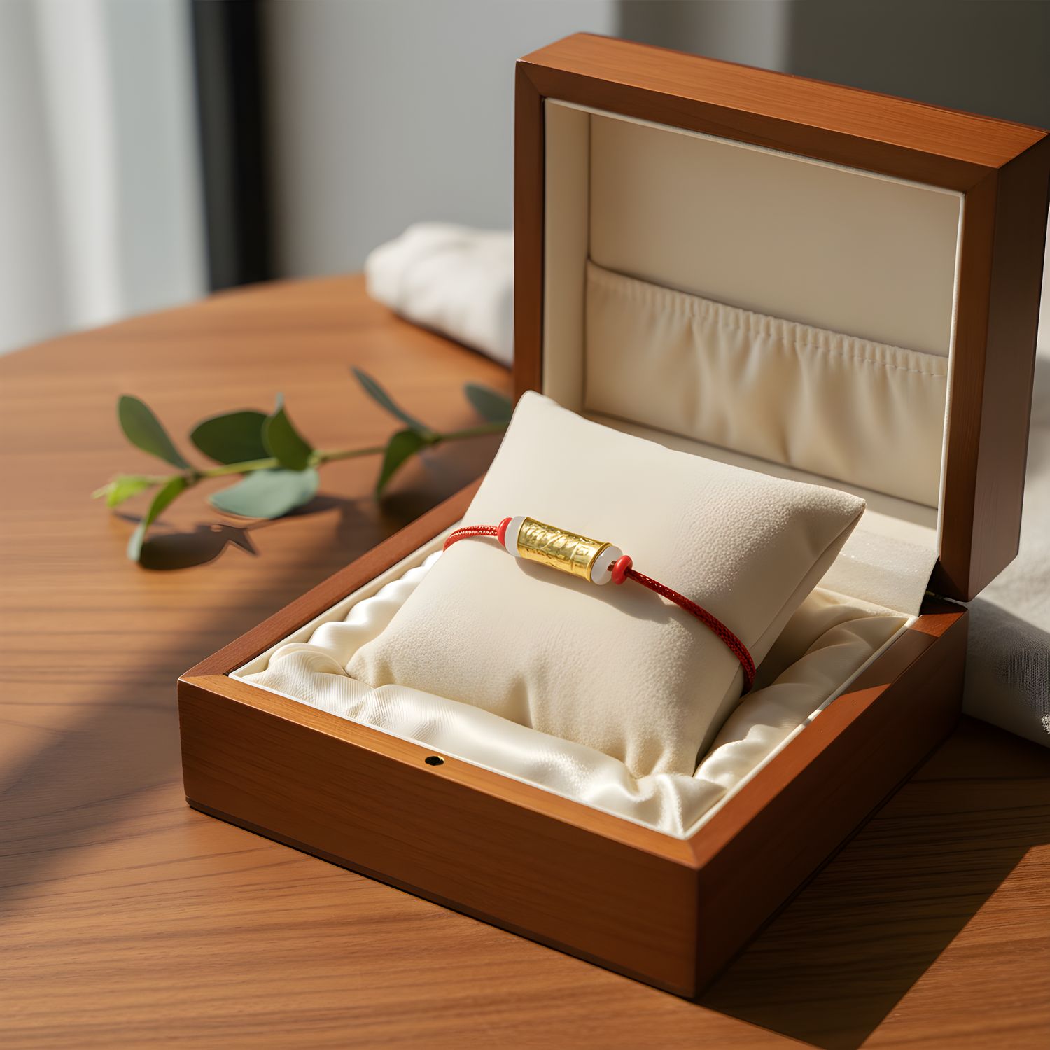 Natural Hetain Jade Baifu Bracelet 24K