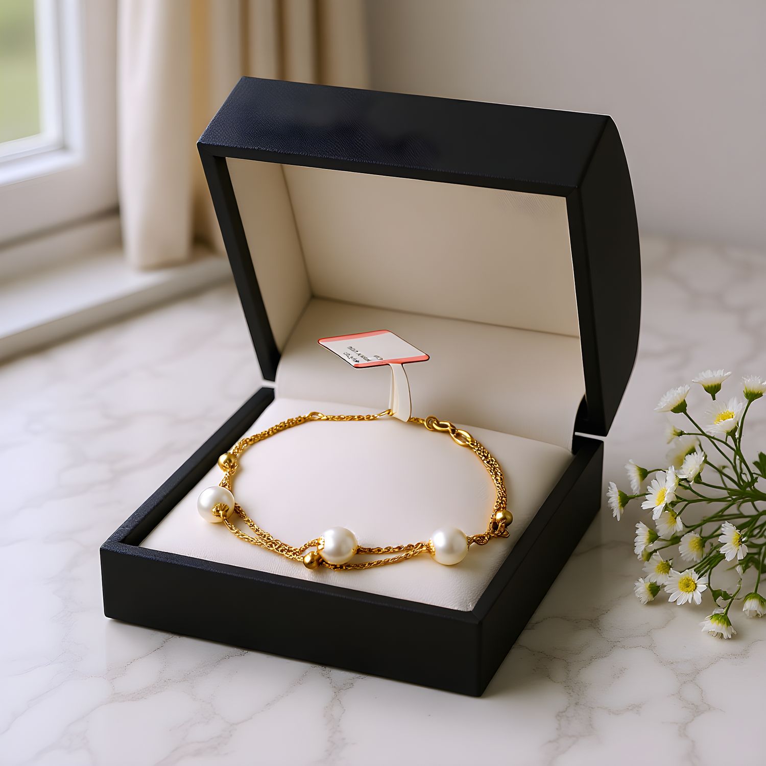 Natural Akoya Pearl Bracelet 18K