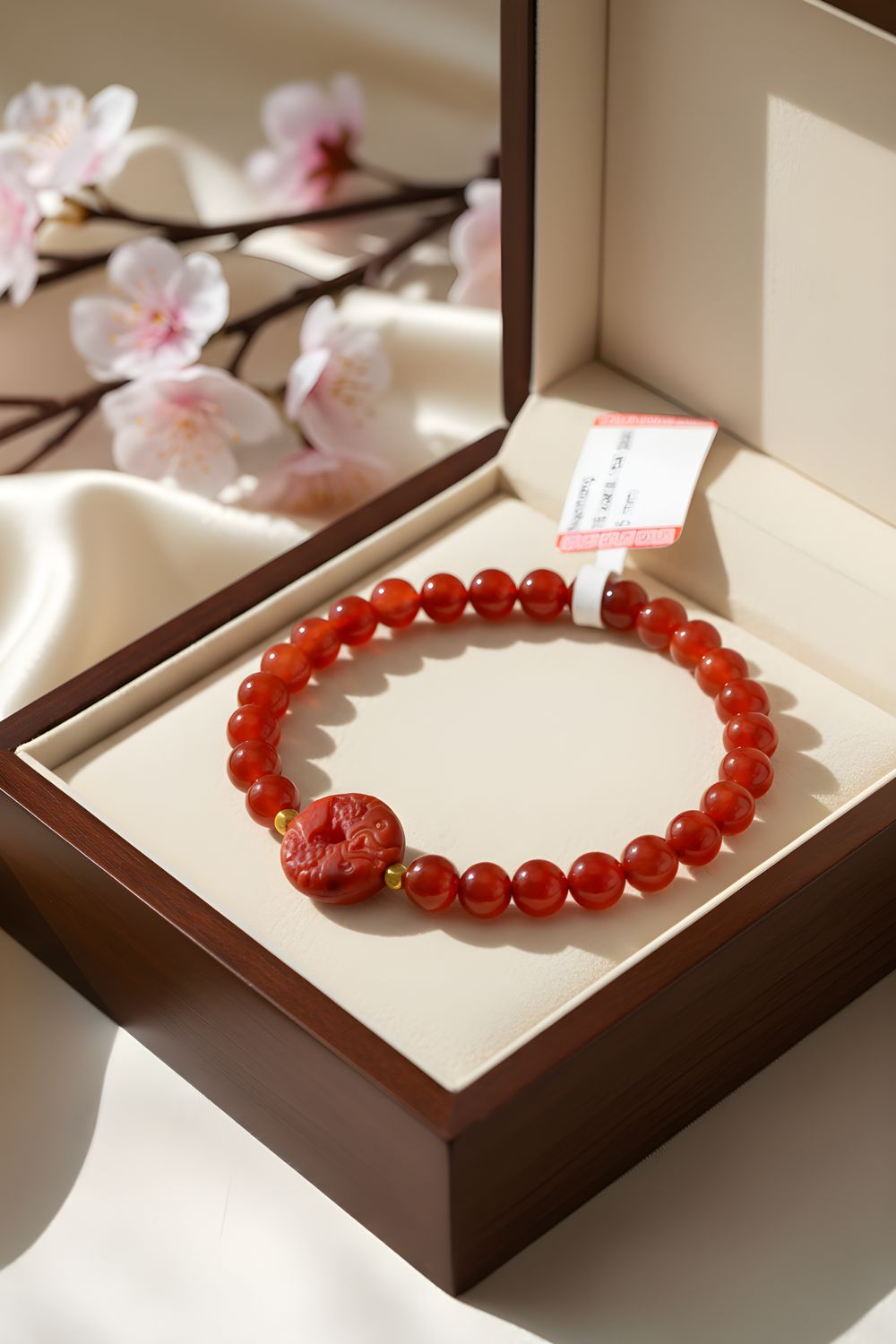 Natural Nanhong with Double Fish - 18k