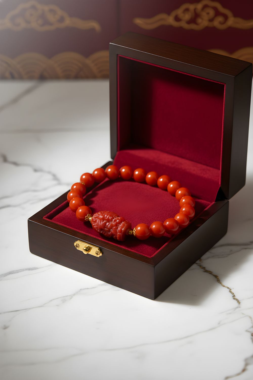 Natural Nanhong with God of Wealth - 18k