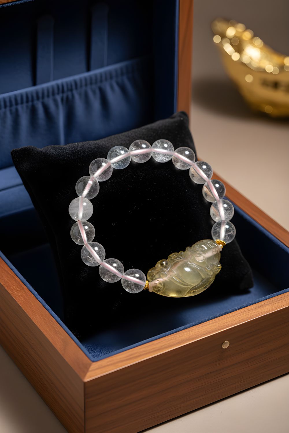 Natural Five Elements x Citrine God of Fortune - 18K