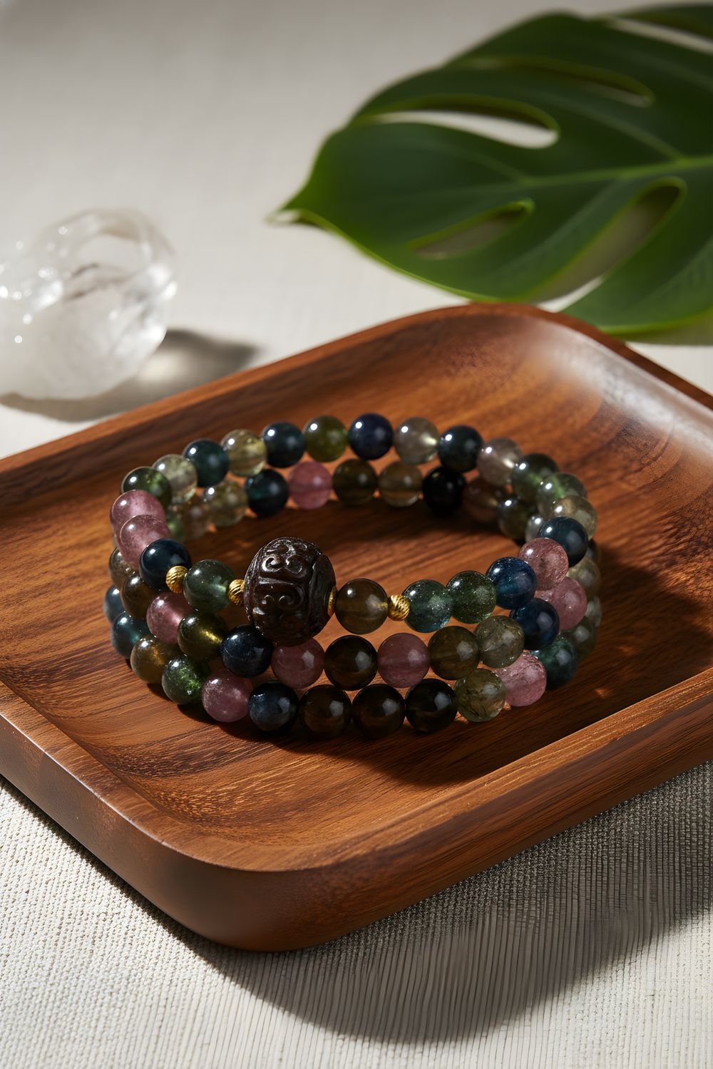 Natural 3 Lap Candy Tourmaline with Lucky Turn - 18K