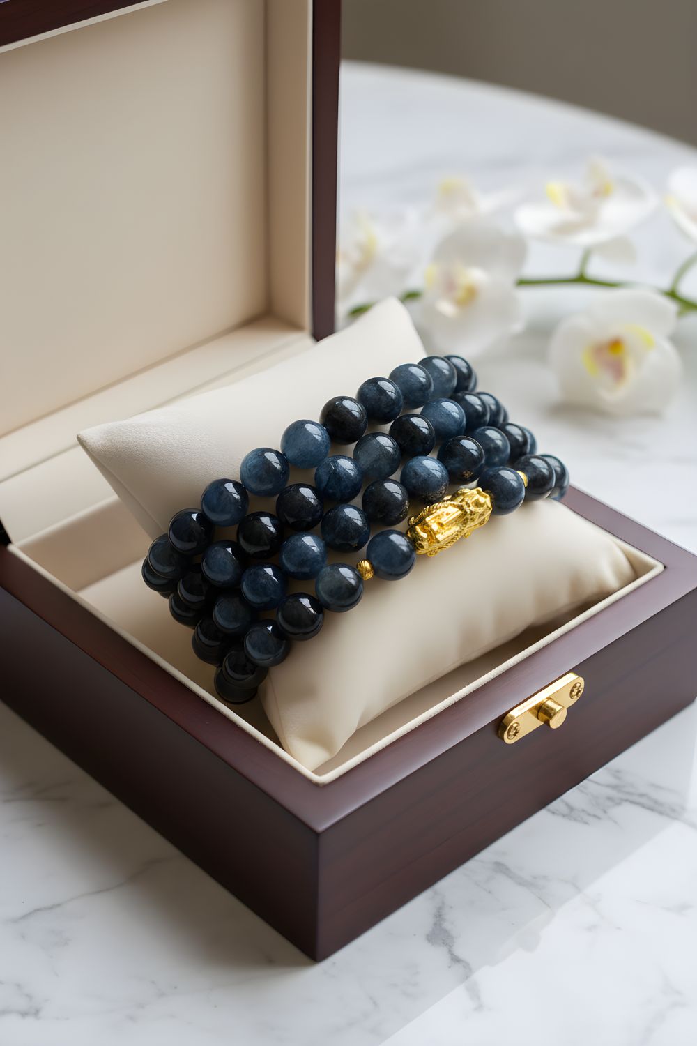 Natural 3 Lap Devil Aquamarine - 18K