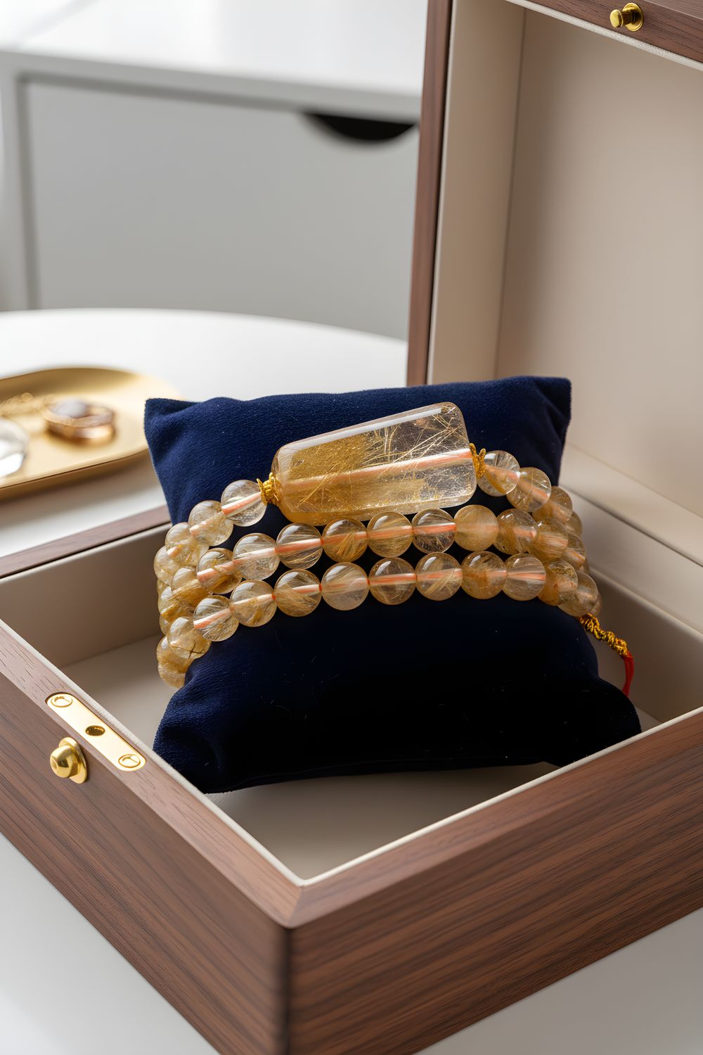 Natural 3 Lap Golden Ruti - 18K