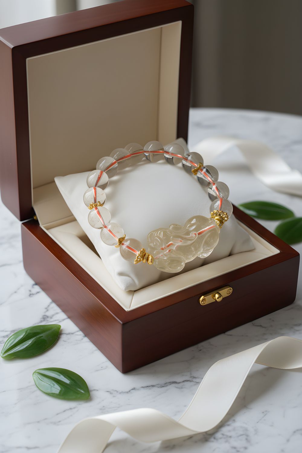 Natural Citrine with Dragon Pixiu