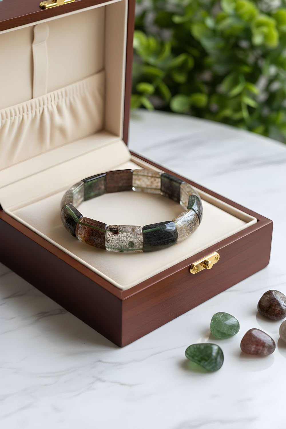 Natural Graden Phantom Soft Bangle