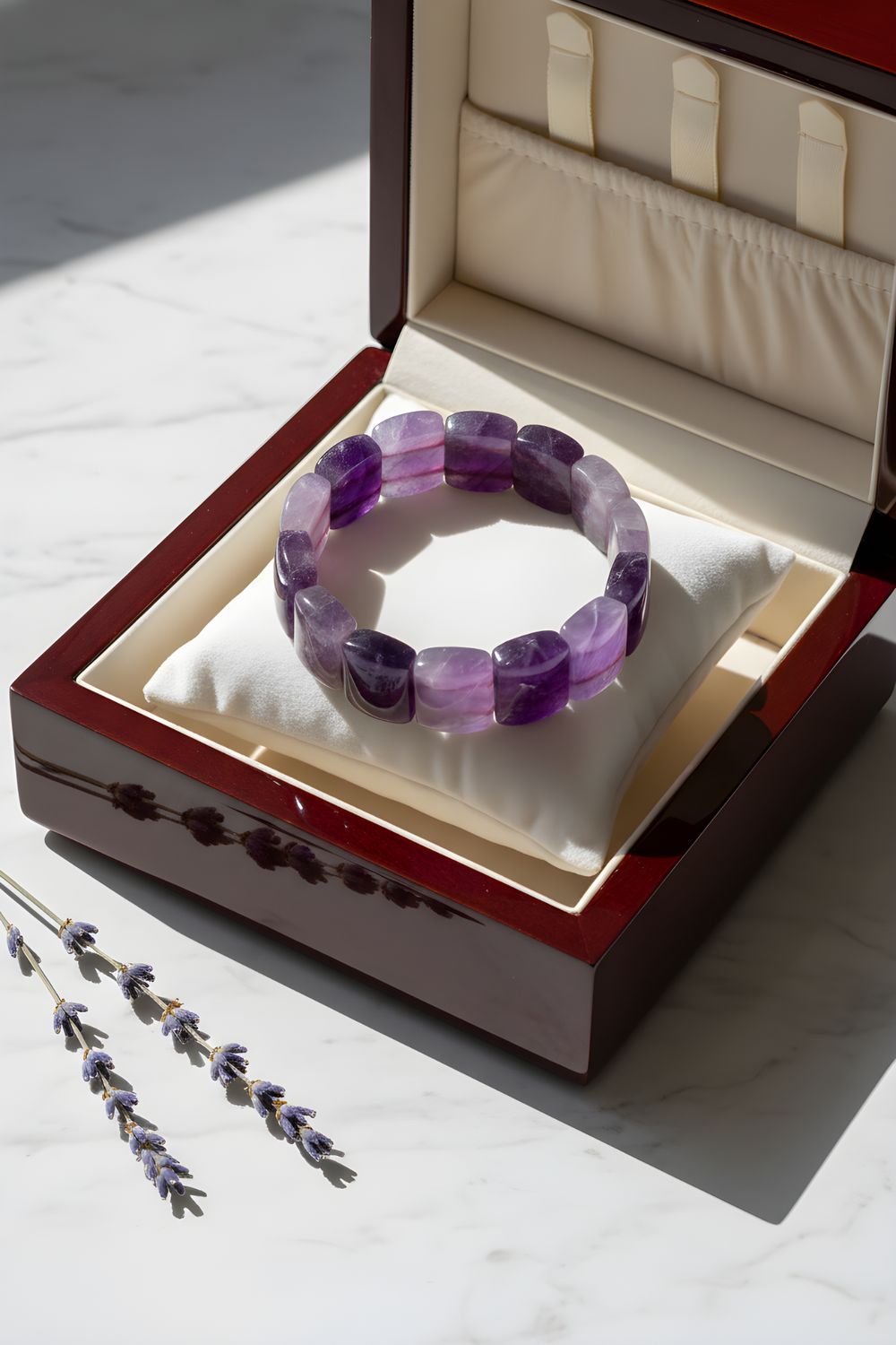 Natural Dream Amethyst Soft Bangle