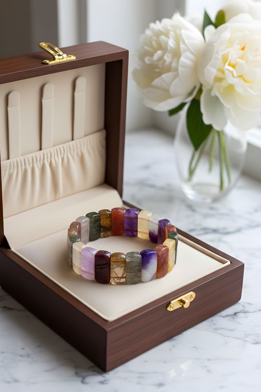 Natural Super 7 Soft Bangle