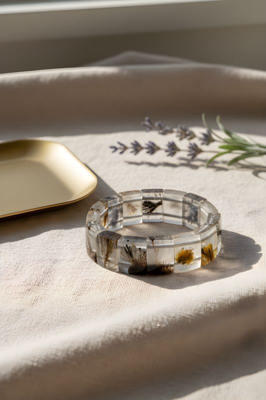 Natural Black Golden Ruti Soft Bangle