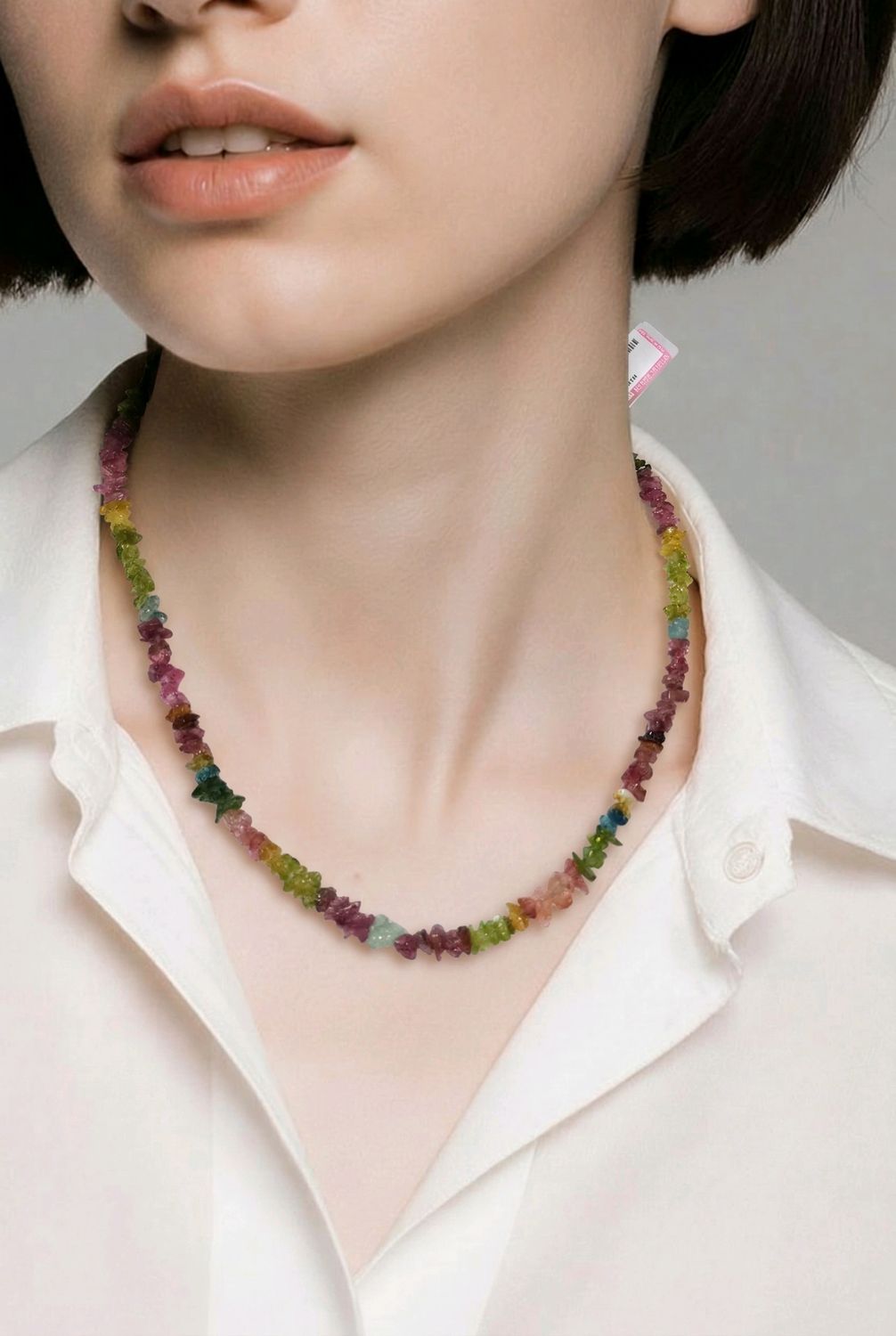 Natural Candy Tourmaline Necklace