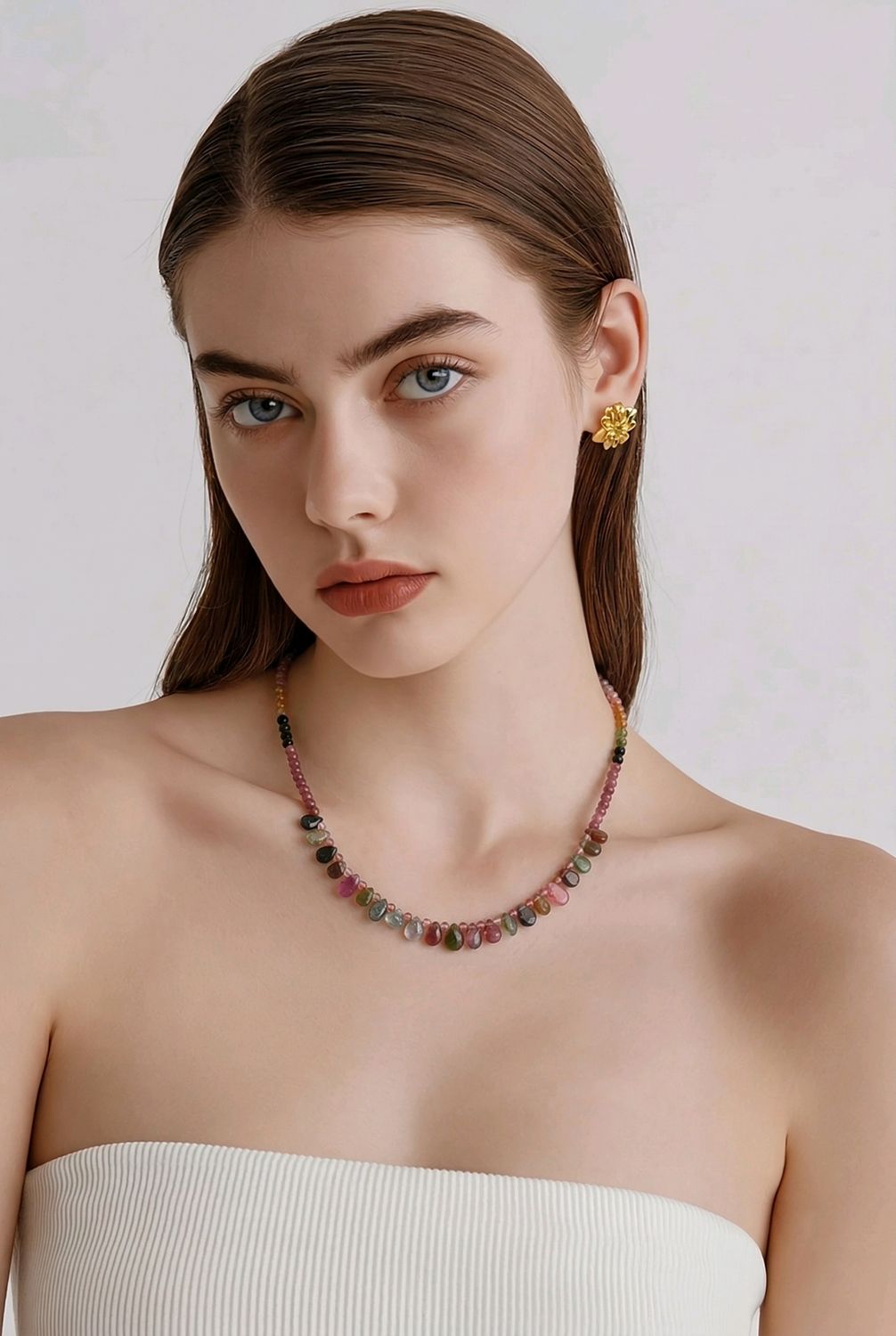 Natural Candy Tourmaline Necklace