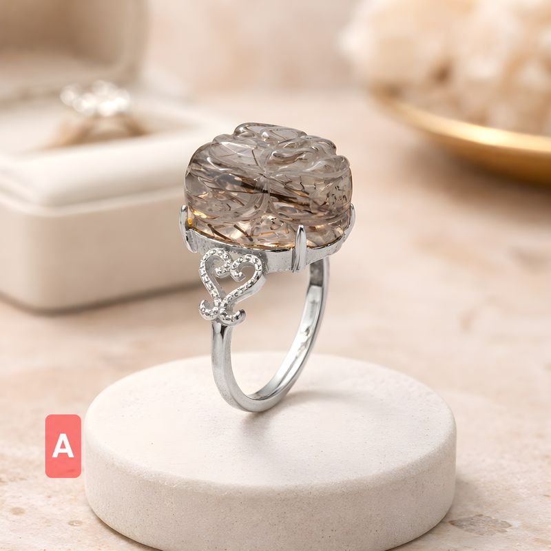 Natural Super 7 Pixiu Ring