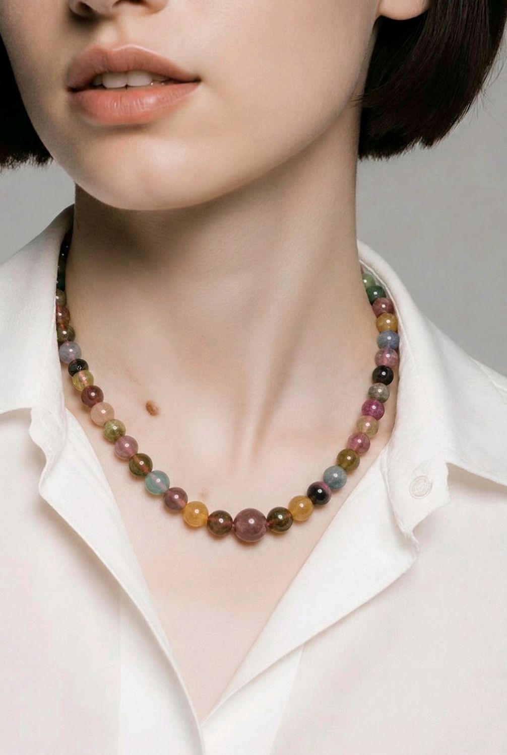 Natural Candy Tourmaline Necklace