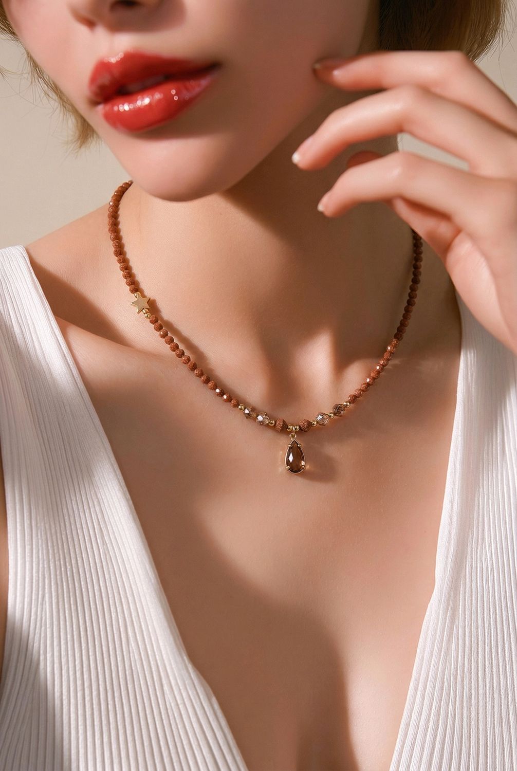 Natural Golden Sunstone 2 in 1