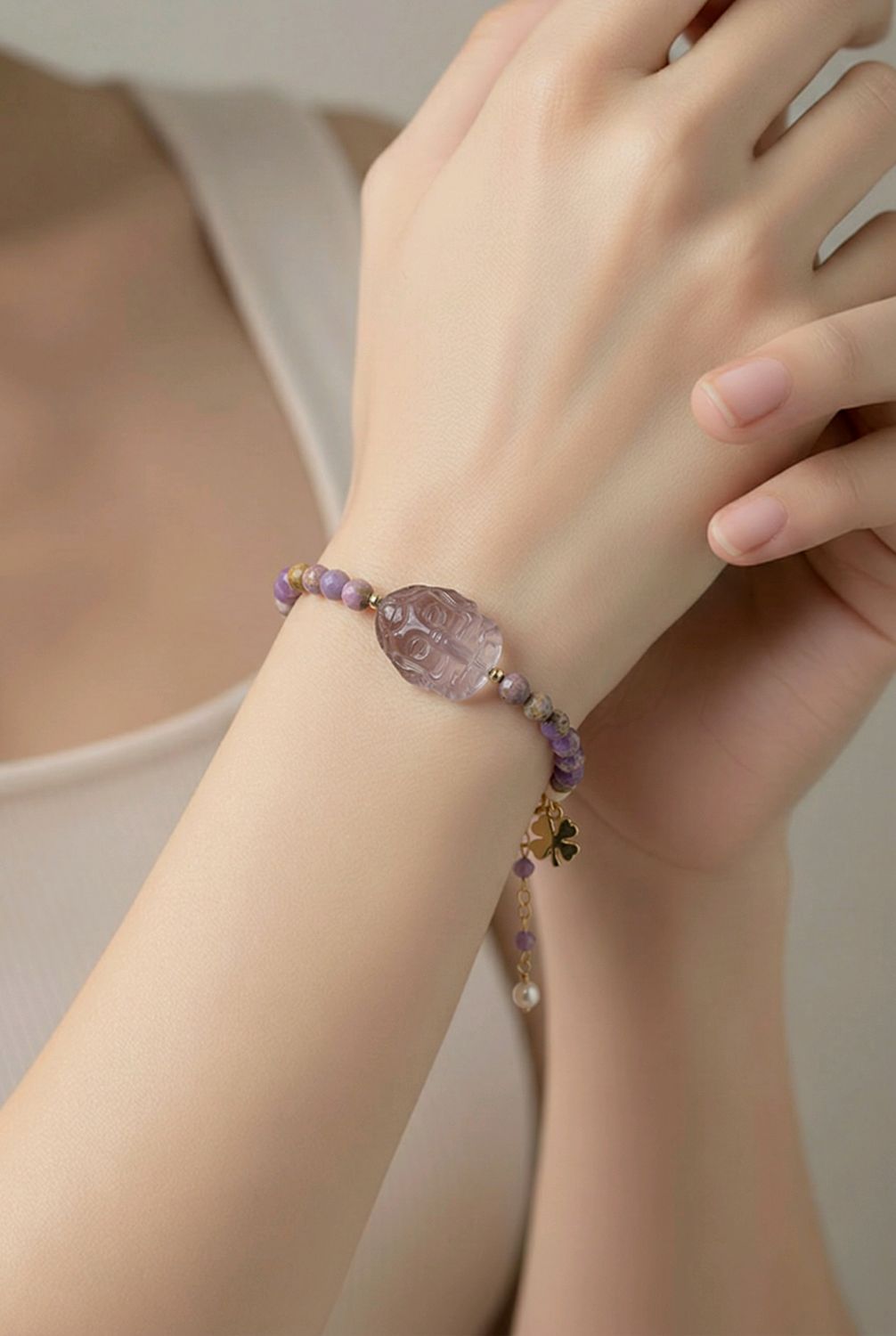 Natural Purple Mica x Amethyst Ganesha