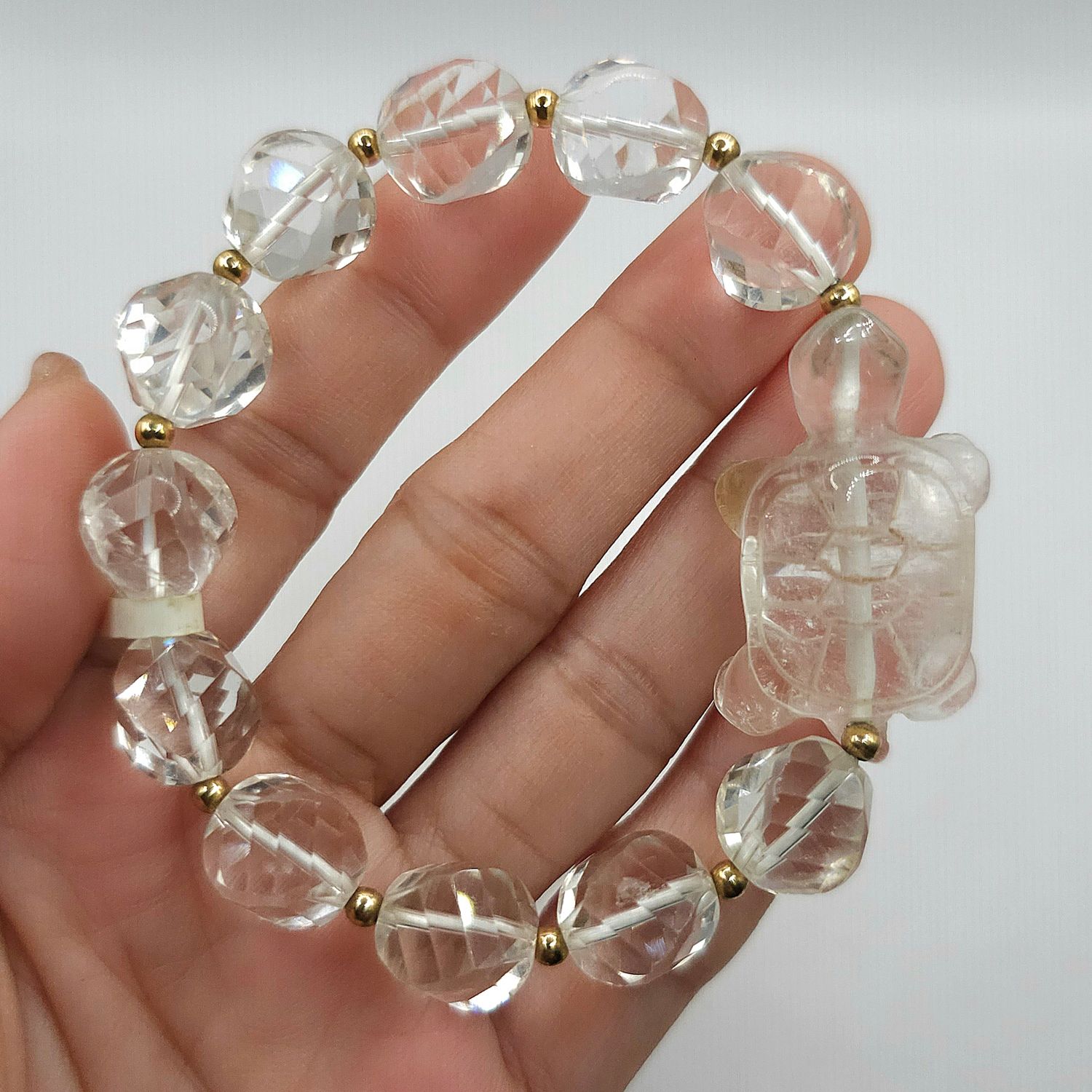 Natural Clear Quartz with Tortoise