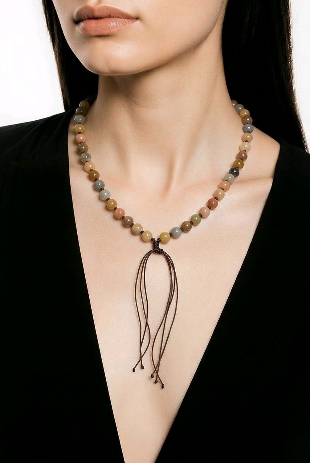 Natural Golden Silk Jade 2 in 1