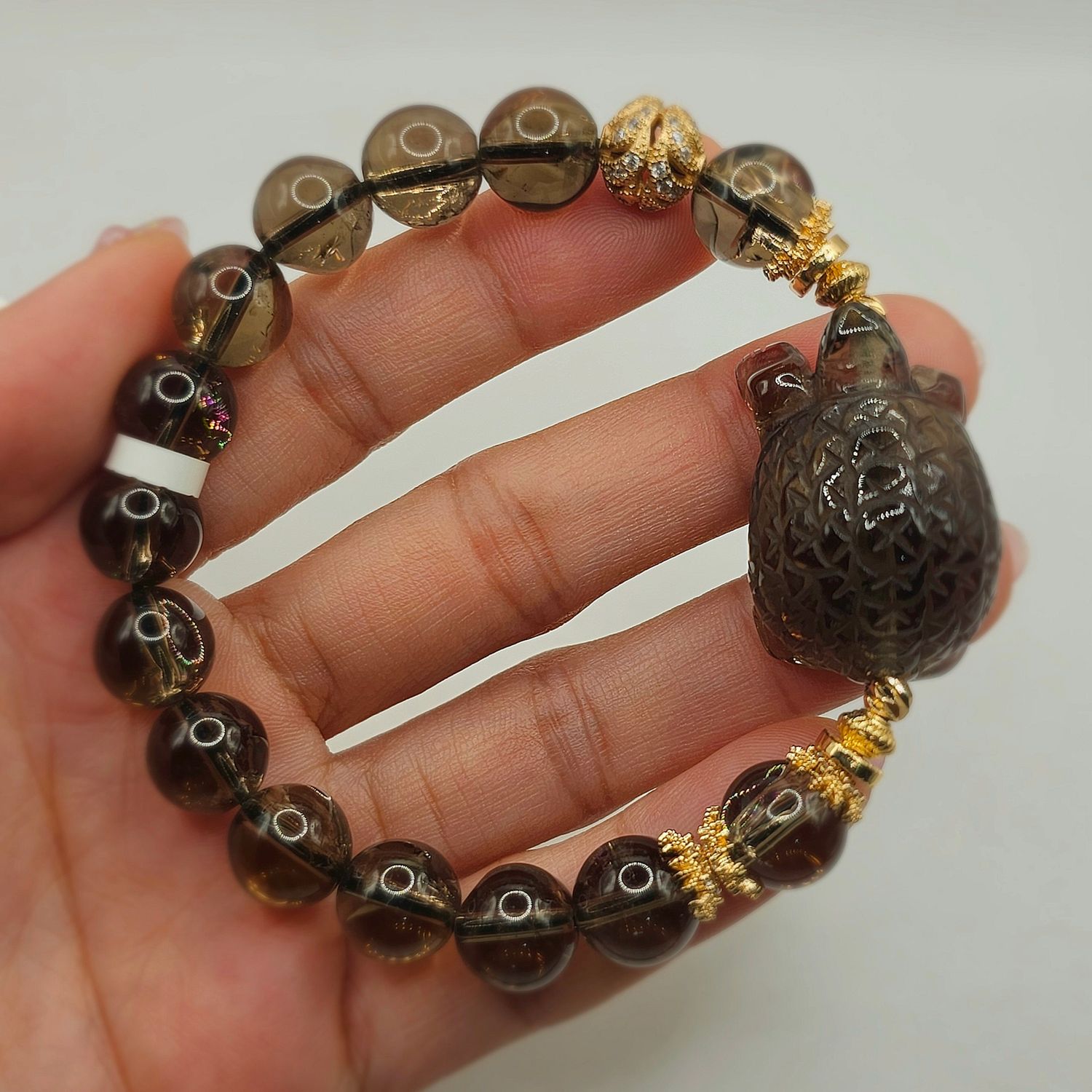 Natural Azeztulite x Toad Smoky Quartz