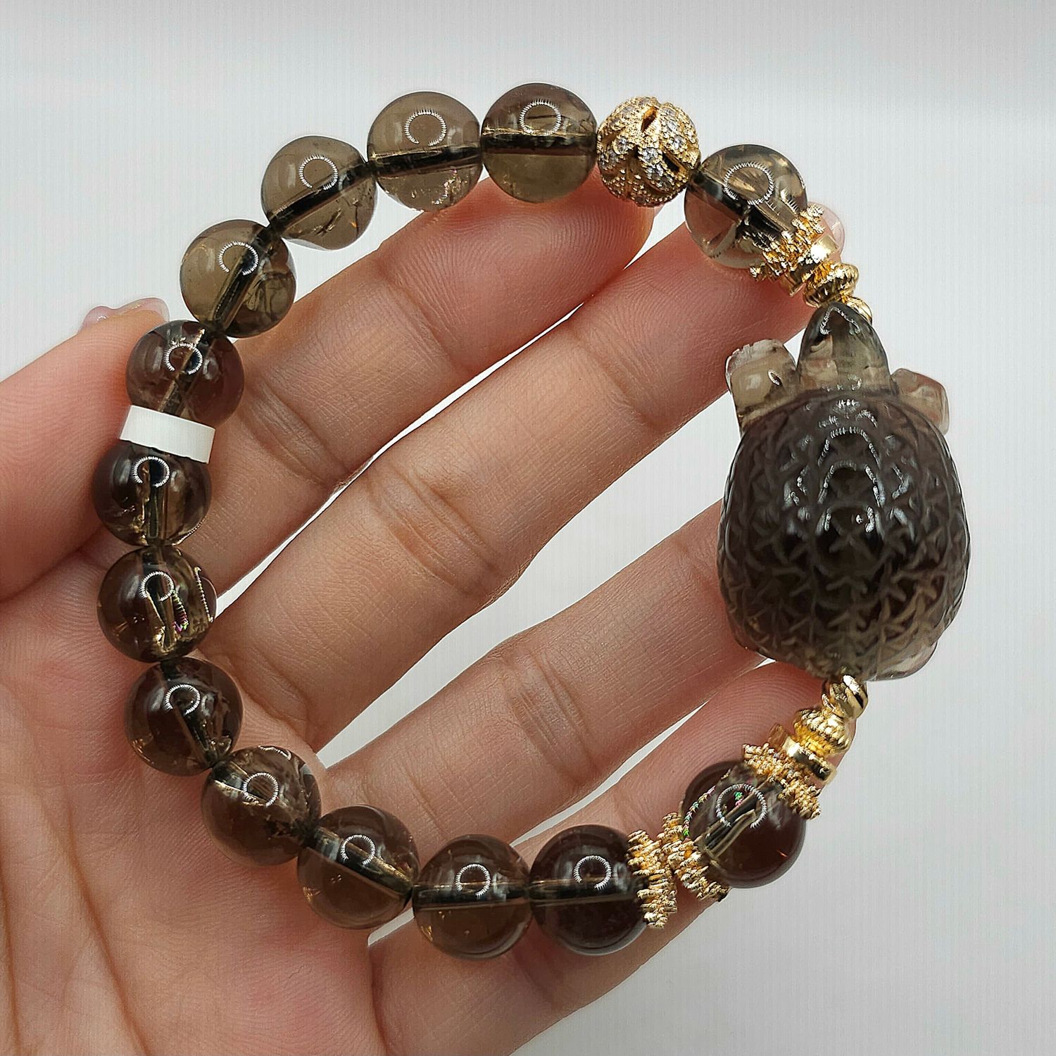 Natural Azeztulite x Toad Smoky Quartz