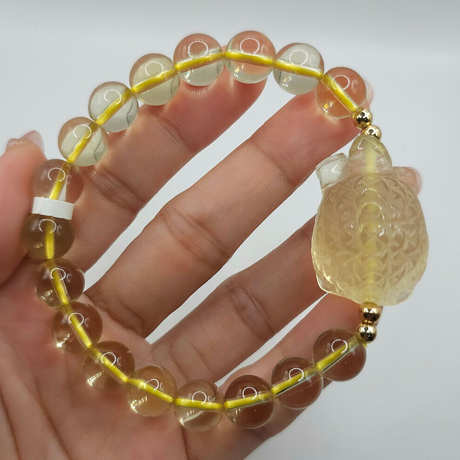 Natural Citrine with Toad