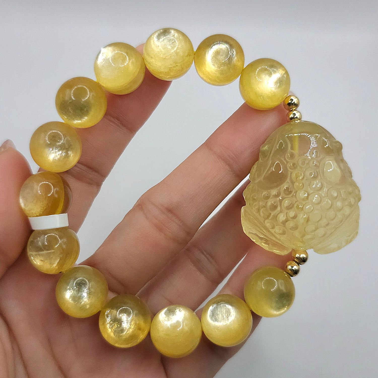 Natural Golden Mica x Toad Citrine